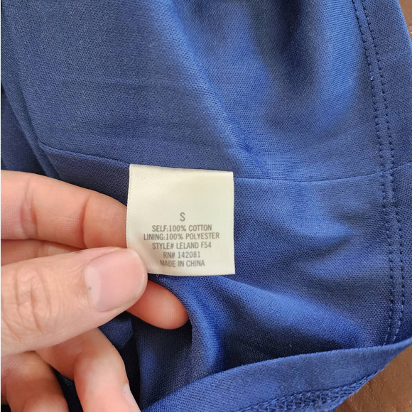 NWT Francesca's Jun & Ivy Blue Floral Eyelet Embroidered Sheath‎ Dress. Size S - Picture 6 of 9